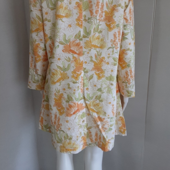 GYMBOREE WOMEN'S 100% COTTON YELLOW 3QTR SPRING COAT SZ L - Picture 8 of 12